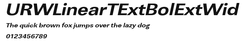 URWLinearTExtBolExtWid Preview