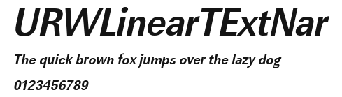 URWLinearTExtNar Preview