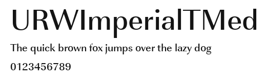 URWImperialTMed Preview