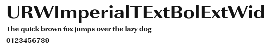 URWImperialTExtBolExtWid Preview