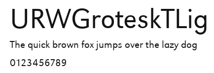 URWGroteskTLig Preview