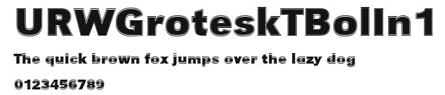 URWGroteskTBolIn1 Preview