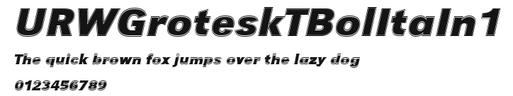 URWGroteskTBolItaIn1 Preview