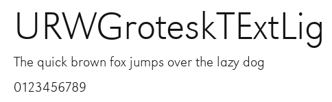 URWGroteskTExtLig Preview