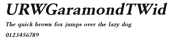 URWGaramondTWid Preview