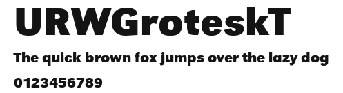 URWGroteskT Preview