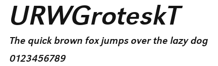 URWGroteskT Preview