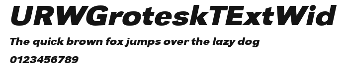 URWGroteskTExtWid Preview