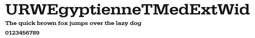 URWEgyptienneTMedExtWid Preview