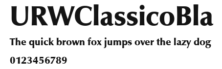 URWClassicoBla Preview