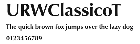URWClassicoT Preview