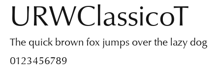 URWClassicoT Preview
