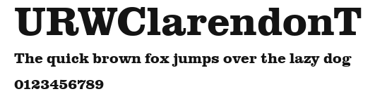 URWClarendonT Preview