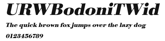 URWBodoniTWid Preview