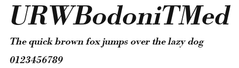 URWBodoniTMed Preview