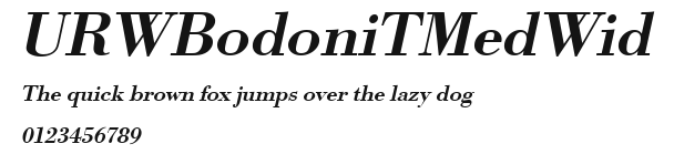 URWBodoniTMedWid Preview