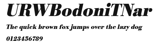 URWBodoniTNar Preview