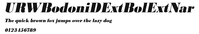 URWBodoniDExtBolExtNar Preview