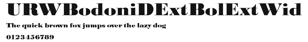 URWBodoniDExtBolExtWid Preview