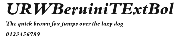 URWBeruiniTExtBol Preview