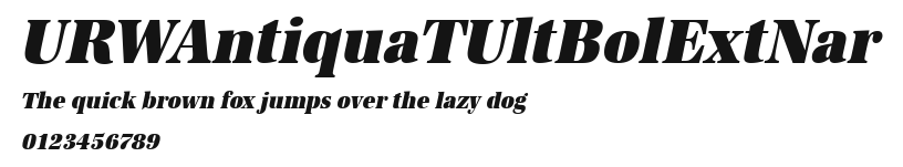 URWAntiquaTUltBolExtNar Preview