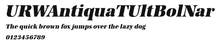 URWAntiquaTUltBolNar Preview