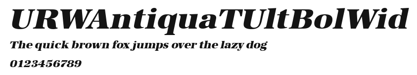 URWAntiquaTUltBolWid Preview