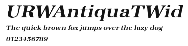 URWAntiquaTWid Preview