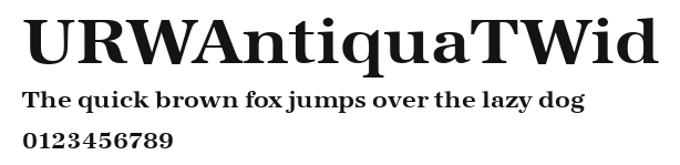 URWAntiquaTWid Preview