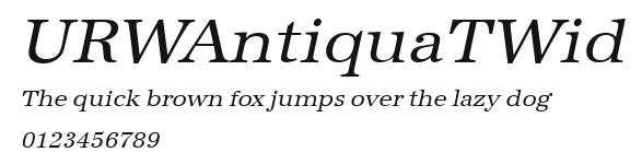URWAntiquaTWid Preview