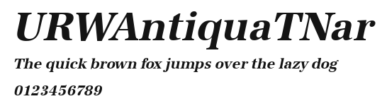 URWAntiquaTNar Preview