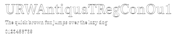 URWAntiquaTRegConOu1 Preview