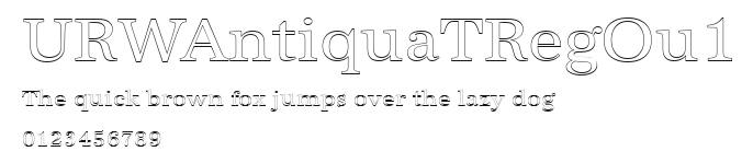 URWAntiquaTRegOu1 Preview
