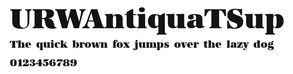 URWAntiquaTSup Preview