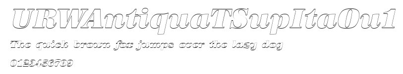 URWAntiquaTSupItaOu1 Preview
