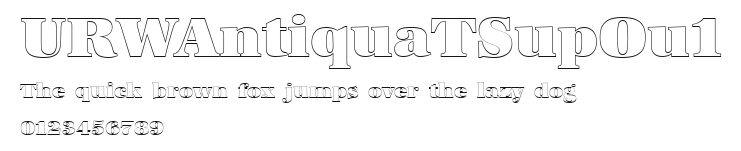 URWAntiquaTSupOu1 Preview