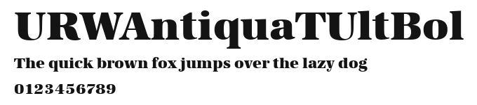 URWAntiquaTUltBol Preview