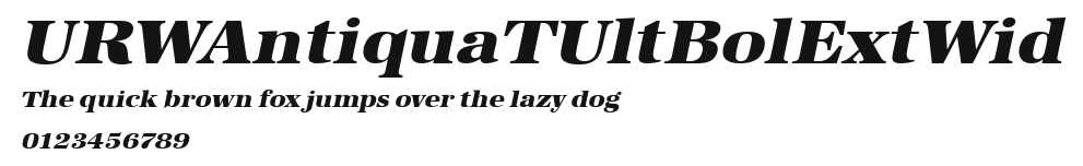 URWAntiquaTUltBolExtWid Preview