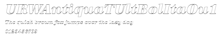 URWAntiquaTUltBolItaOu1 Preview