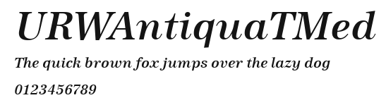 URWAntiquaTMed Preview