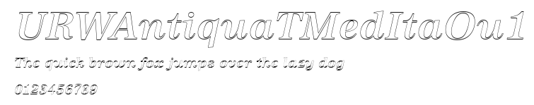URWAntiquaTMedItaOu1 Preview