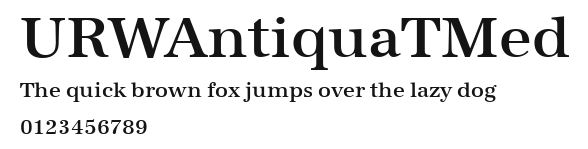 URWAntiquaTMed Preview