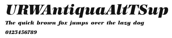 URWAntiquaAltTSup Preview