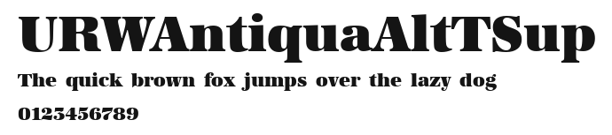 URWAntiquaAltTSup Preview