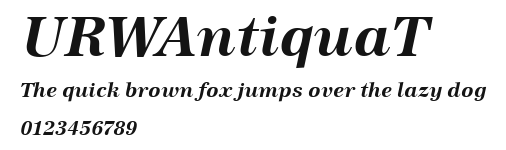 URWAntiquaT Preview