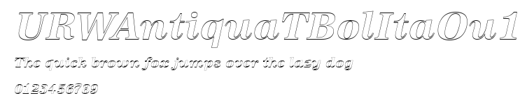 URWAntiquaTBolItaOu1 Preview