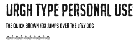 URGH TYPE PERSONAL USE Preview