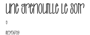 UNE GRENOUILLE LE SOIR Preview