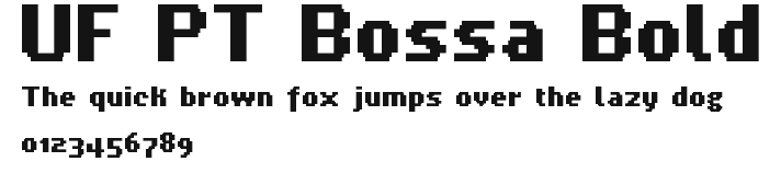 UF PT Bossa Bold Preview