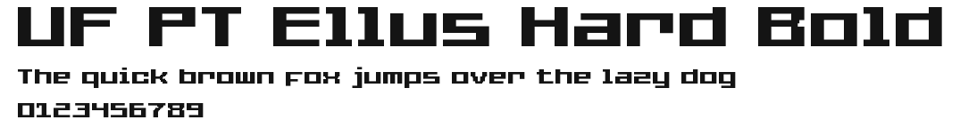 UF PT Ellus Hard Bold Preview